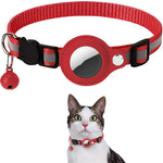 Load image into Gallery viewer, Reflective Nylon Dog & Cat Collar for Airtag Holder | Pawluxe Safety Collar