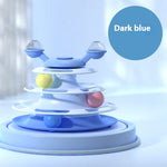 Load image into Gallery viewer, 4-Layer Cat Track Toy Tower with Rolling Balls | Interactive Puzzle Exercise Toy for Cats | Pawluxe
