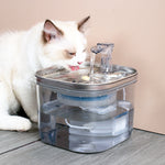 Load image into Gallery viewer, Pet Cat Dog Stainless Steel Automatic Circulation Water Dispenser Intelligent Fountain Pets Accessories