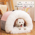 Load image into Gallery viewer, Warm Plush Pet Nest Bed for Dogs & Cats