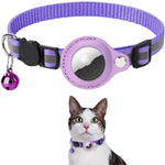 Load image into Gallery viewer, Reflective Nylon Dog & Cat Collar for Airtag Holder | Pawluxe Safety Collar