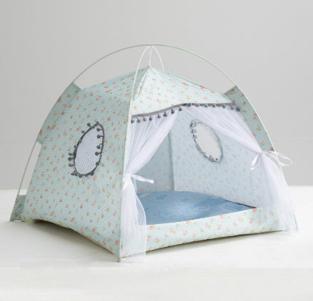 Cute Cat House, Pet Bed Foldable Portable Enclosed Pet Bed