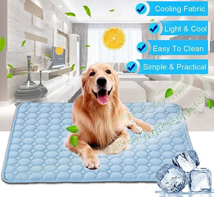 Breathable Ice Silk Cooling Pet Pad for Dogs & Cats