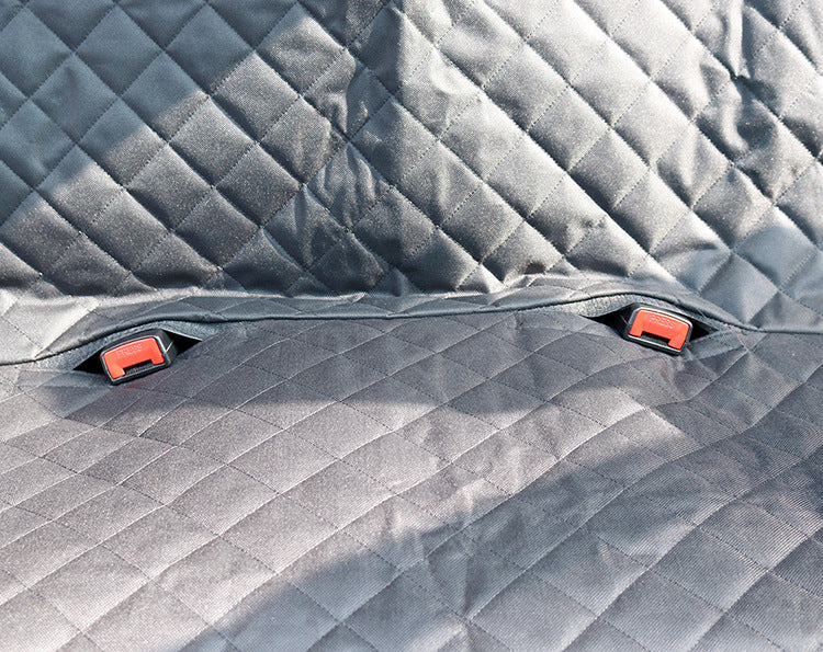 Waterproof Dog Car Seat Cover Hammock with Mesh Window & Safety Straps