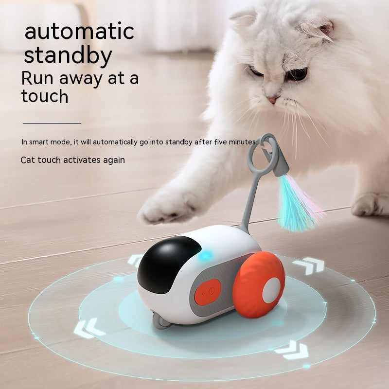 Interactive Remote Control Cat Toy Car with Auto Moving & Obstacle Avoidance | USB Rechargeable | Pawluxe