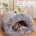 Load image into Gallery viewer, Warm Plush Pet Nest Bed for Dogs &amp; Cats