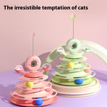 Load image into Gallery viewer, 4-Layer Cat Track Toy Tower with Rolling Balls | Interactive Puzzle Exercise Toy for Cats | Pawluxe