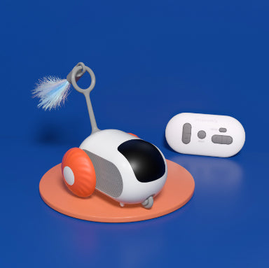 Interactive Remote Control Cat Toy Car with Auto Moving & Obstacle Avoidance | USB Rechargeable | Pawluxe