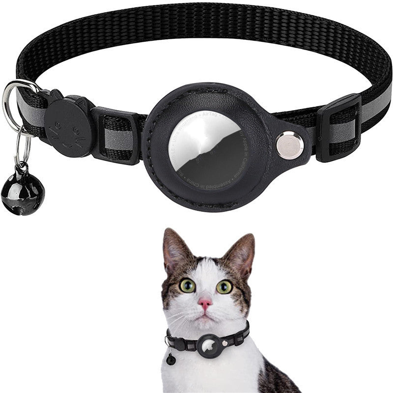 Reflective Nylon Dog & Cat Collar for Airtag Holder | Pawluxe Safety Collar
