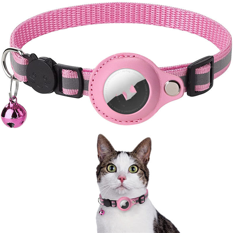 Reflective Nylon Dog & Cat Collar for Airtag Holder | Pawluxe Safety Collar