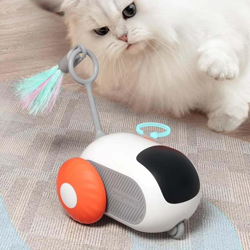 Interactive Remote Control Cat Toy Car with Auto Moving & Obstacle Avoidance | USB Rechargeable | Pawluxe