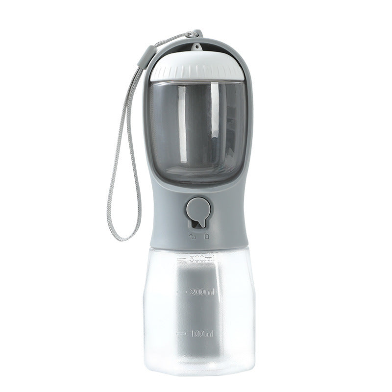 Portable 3-in-1 Dog Water Bottle with Food & Waste Bag