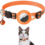 Load image into Gallery viewer, Reflective Nylon Dog &amp; Cat Collar for Airtag Holder | Pawluxe Safety Collar