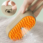Load image into Gallery viewer, 3-in-1 Electric Steam Pet Brush for Dogs &amp; Cats | Self-Cleaning Grooming &amp; Deshedding Tool | Pawluxe