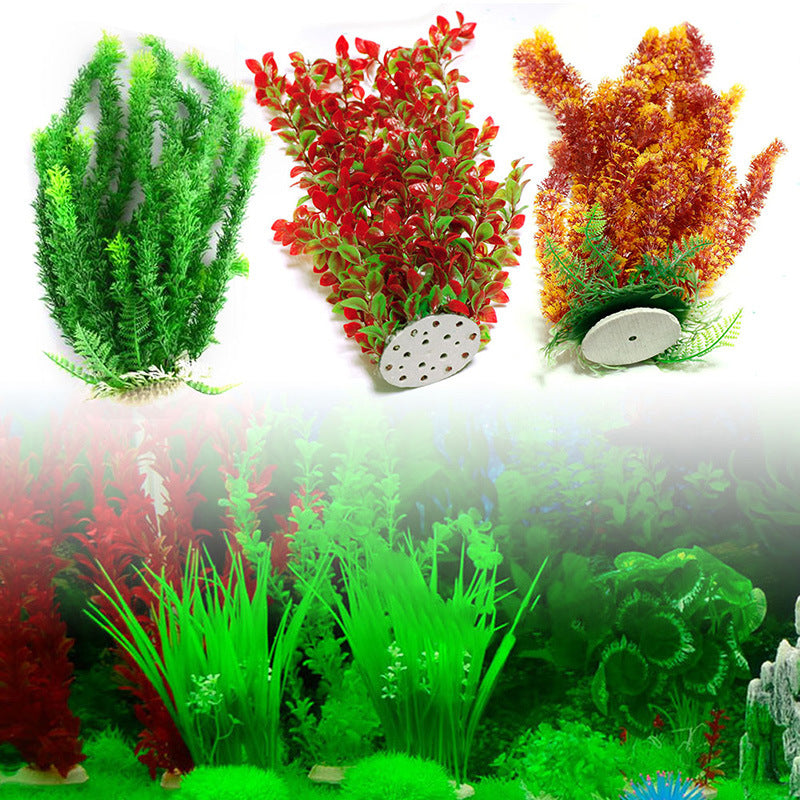 Realistic Artificial Aquarium Plant Decor for Fish Tank