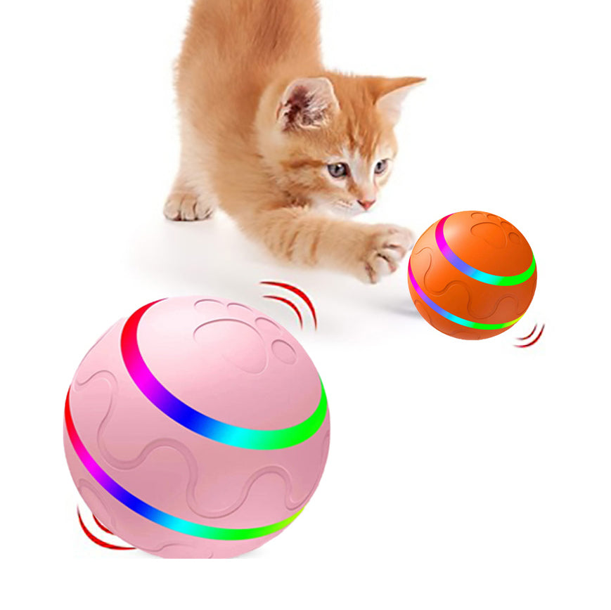 Interactive Smart Cat Toy Ball – Automatic Rolling & USB Rechargeable Pet Activity Toy | Pawluxe