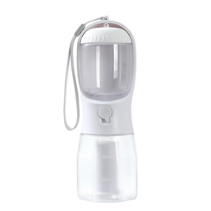 Portable 3-in-1 Dog Water Bottle with Food & Waste Bag