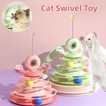 Load image into Gallery viewer, 4-Layer Cat Track Toy Tower with Rolling Balls | Interactive Puzzle Exercise Toy for Cats | Pawluxe