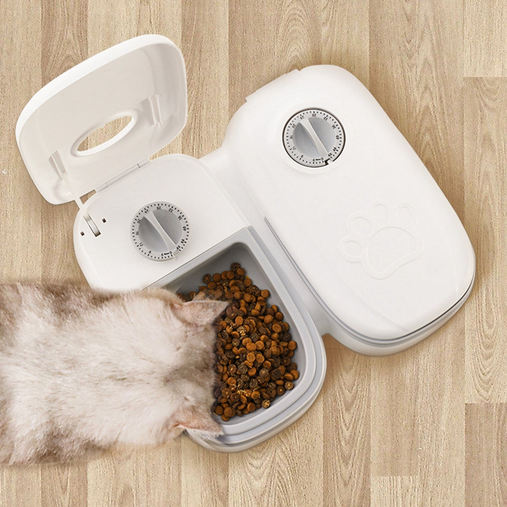 Automatic Gravity Pet Feeder & Water Dispenser for Dogs & Cats