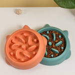 Load image into Gallery viewer, Pet Dog Cat Slow Feeder Bowls Anti Choking Slow Feeder Dish Bowl Home Dog Eating Plate Anti Gulping Bowl Supplies