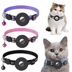 Load image into Gallery viewer, Reflective Nylon Dog &amp; Cat Collar for Airtag Holder | Pawluxe Safety Collar