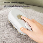 Load image into Gallery viewer, 3-in-1 Electric Steam Pet Brush for Dogs &amp; Cats | Self-Cleaning Grooming &amp; Deshedding Tool | Pawluxe