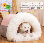 Load image into Gallery viewer, Warm Plush Pet Nest Bed for Dogs &amp; Cats