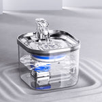 Load image into Gallery viewer, Pet Cat Dog Stainless Steel Automatic Circulation Water Dispenser Intelligent Fountain Pets Accessories