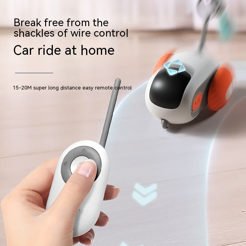 Interactive Remote Control Cat Toy Car with Auto Moving & Obstacle Avoidance | USB Rechargeable | Pawluxe