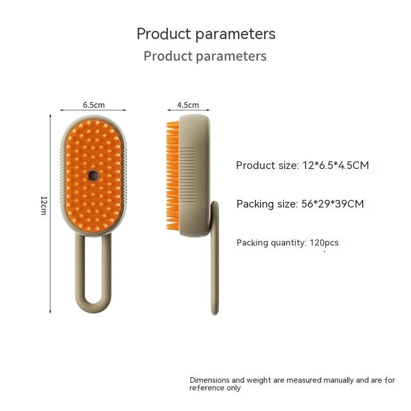 3-in-1 Electric Steam Pet Brush for Dogs & Cats | Self-Cleaning Grooming & Deshedding Tool | Pawluxe