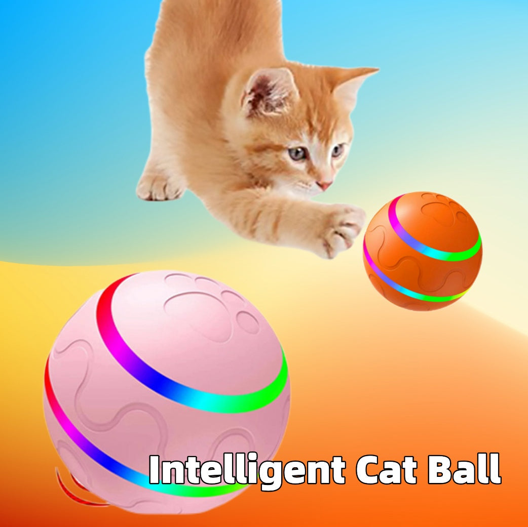 Interactive Smart Cat Toy Ball – Automatic Rolling & USB Rechargeable Pet Activity Toy | Pawluxe