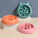 Load image into Gallery viewer, Pet Dog Cat Slow Feeder Bowls Anti Choking Slow Feeder Dish Bowl Home Dog Eating Plate Anti Gulping Bowl Supplies